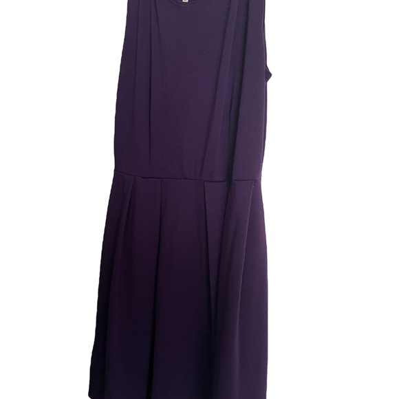 Skater Midi Dress Purple Size L - Picture 3 of 3